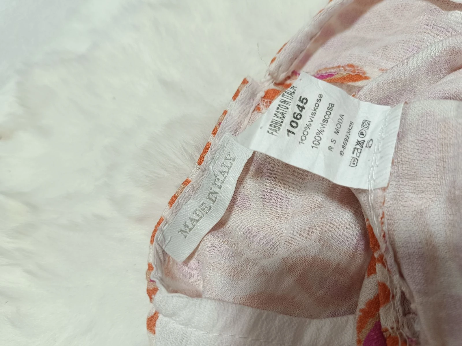 bedrukte blouse met volant r.s moda – photo 12